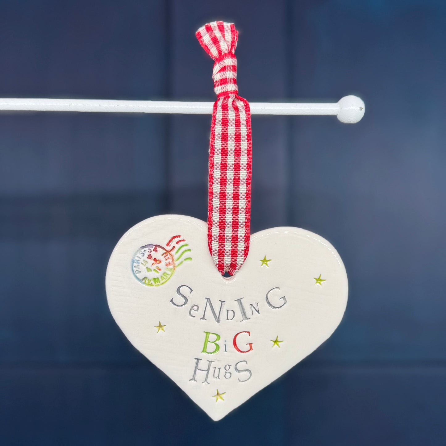 Big Hugs Ceramic Heart