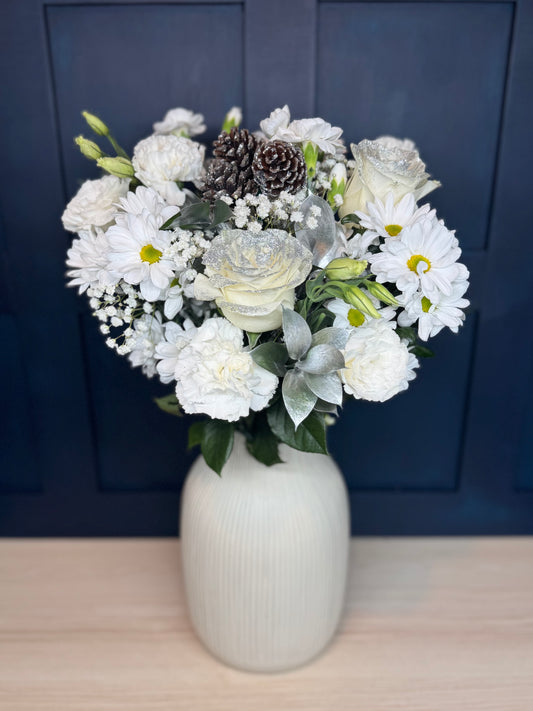 White Christmas Mixed Bouquet