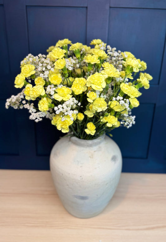 Yellow Spray Carnations Bouquet