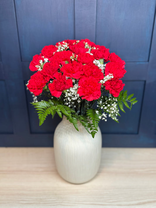 Red Carnations Bouquet