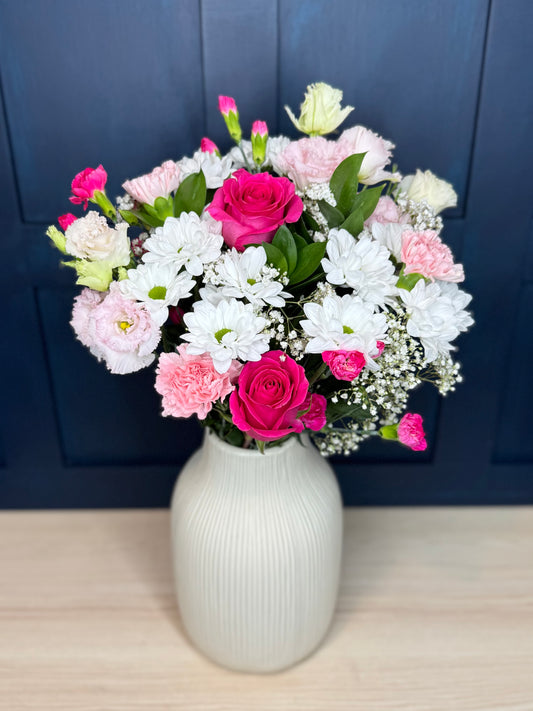 Pink & White Serenity Bouquet