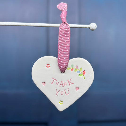 Thank You Ceramic Heart